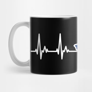 Romanian Flag My Heart Beats for Romania Mug